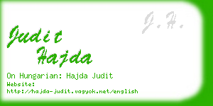 judit hajda business card